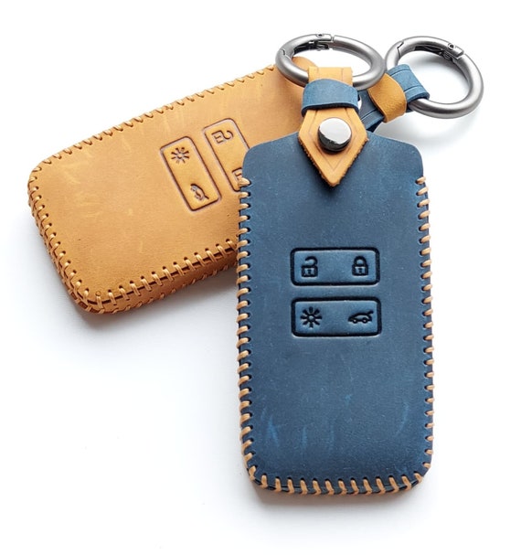 ontto Custodia per chiave auto, adatta per Renault Kwid Traffic Icona Clio Captur Scenic per Dacia Sandero Logan Duster Cover TPU Portachiavi Portachiavi Custodia Cover Cover A Nero