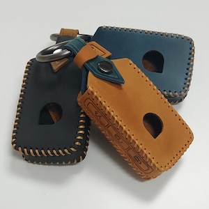 Leather Key Cover For Volvo V70 V90 S60 S80 C30 S90 XC90 XC60 3 4 Button Remote Car Case Smart Keyless Entry 3