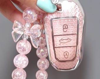 Key Cover For PEUGEOT 208 308 508 3008 4008 5008 3 Button Keyless Entry Remote Fob + Keyring clip 26