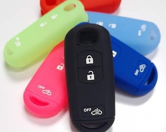 Silicone Remote Key Cover For Mazda 3 6 CX-3 CX-5 MX-5 M2 M3 M5 M6 3 Button Fob Case 1