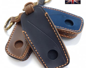Leather Key Cover For BMW 2 3 5 7 Series XI X5 X6 X7 XM Remote 2022 2023 2024 18