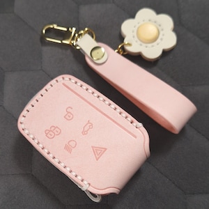 Leather Key Cover For Range Rover Evoque Discovery Vogue Sport Key Case Keyless Entry Land Rover 10