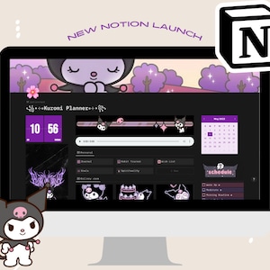 Dark Kawaii Notion Template - Etsy