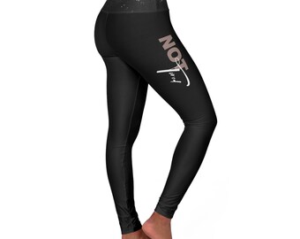 Leggings de yoga de cintura alta diseño deportivo para mujer (AOP)