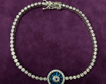 Bracelet oeil en verre simple