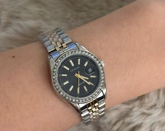 Montre Datejust avec cadran en pierre noire