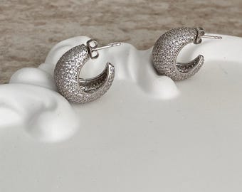 Boucles d'oreilles ballon en argent sterling 925