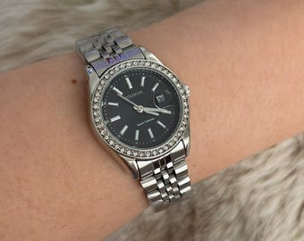 Montre Datejust avec cadran en pierre noire