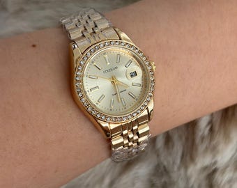 Montre Datejust Occasional dorée avec pierres