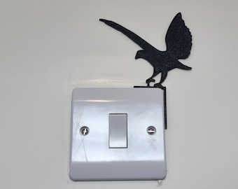 Eagle Landing Light Switch Decoration | Bird Flying Decor / Wall Art | Plug Socket Hawk gliding / Falcon Flapping
