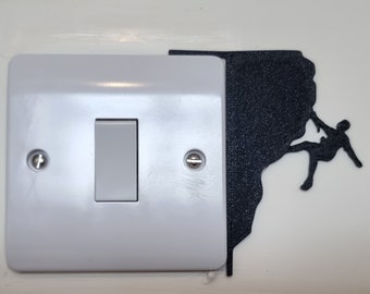 Rock Climbing Light Switch Decoration | Mountaineering Decor / Wall Art | Mountain / Trad Climbing Plug Socket  | Gift for Rock Climber