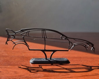 Gift for Honda Civic Type R Driver Silhouette Desk Art, Office Wall Art, Gift For Car Lovers, Gift for Boyfriend, Man Gift, Decor for Garage