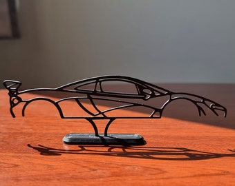 Gift for McLaren P1 Car Lover Silhouette Desk Art, P1 Office Wall Art, Shadow Car Silhouette, Gift for Boyfriend, Man Gift, Decor for Garage