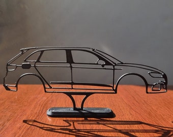Presente para a silhueta do motorista do Audi RS3, arte de mesa, arte de parede de aniversário do Car Guy, garagem, presente para namorado, presente para pai, decoração de escritório, presente de Natal
