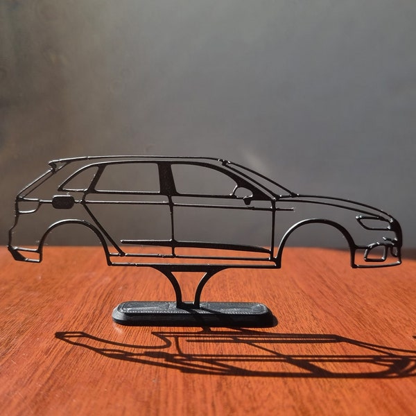 Geschenk für Audi RS3 Fahrer Silhouette Schreibtisch Kunst, Auto Kerl Geburtstag Wandkunst, Garage, Freund Geschenk, Geschenk für Papa, Bürodekoration, Weihnachtsgeschenk