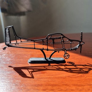 Gift for Cessna 180K Skywagon Pilot Plane Silhouette Desk Art, Office Wall Art, Man Cave, Custom Aircraft Decor, Man Gift, Private Jet