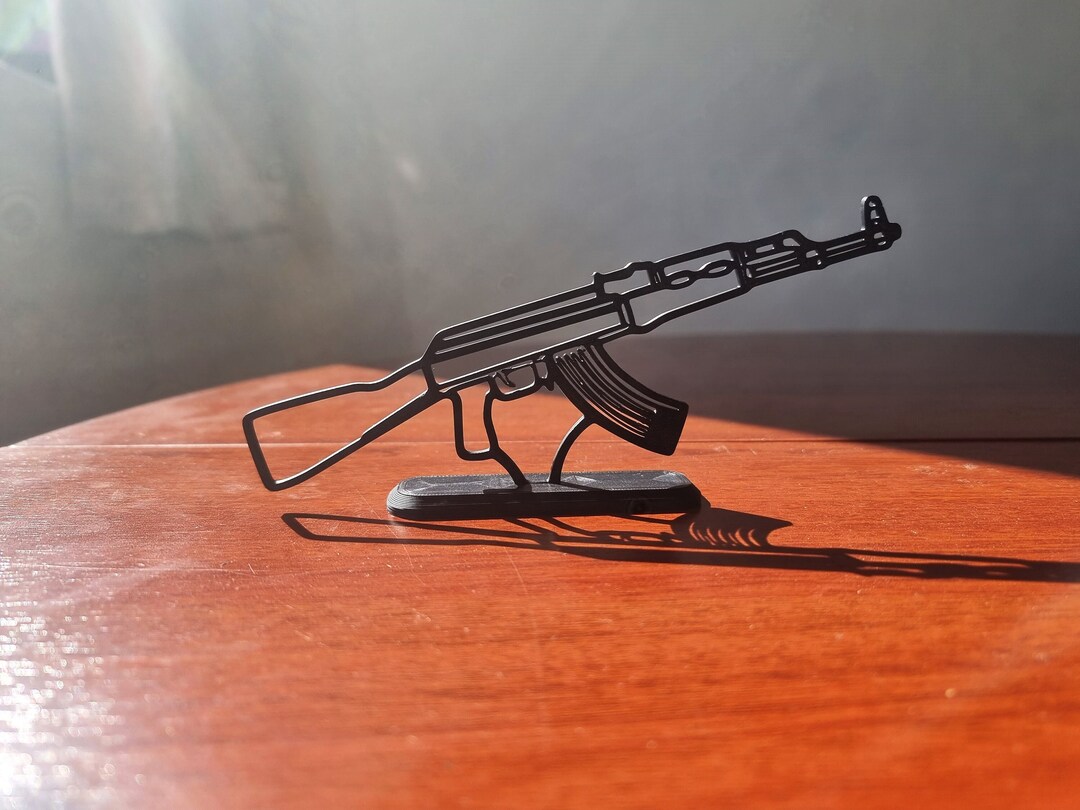 Gift for CSGO AK47 Gamer Desk Decoration Gaming Gift Shadow Silhouette ...