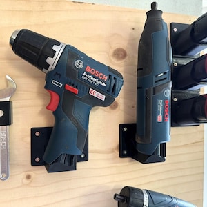 Soportes de pared para herramientas para baterías Bosch Professional de 12 V/10,8 V Soportes de almacenamiento para herramientas eléctricas GSR/GSB/GDR para Bosch Pro Tools