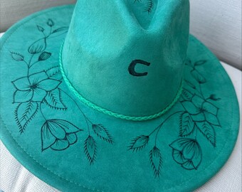 thumbnail image 2 of Western Cowboy Hat For Men & Women - Wide Brim Felt Fedora With Adjustable Strap, Classic Flat Top 2 of 13