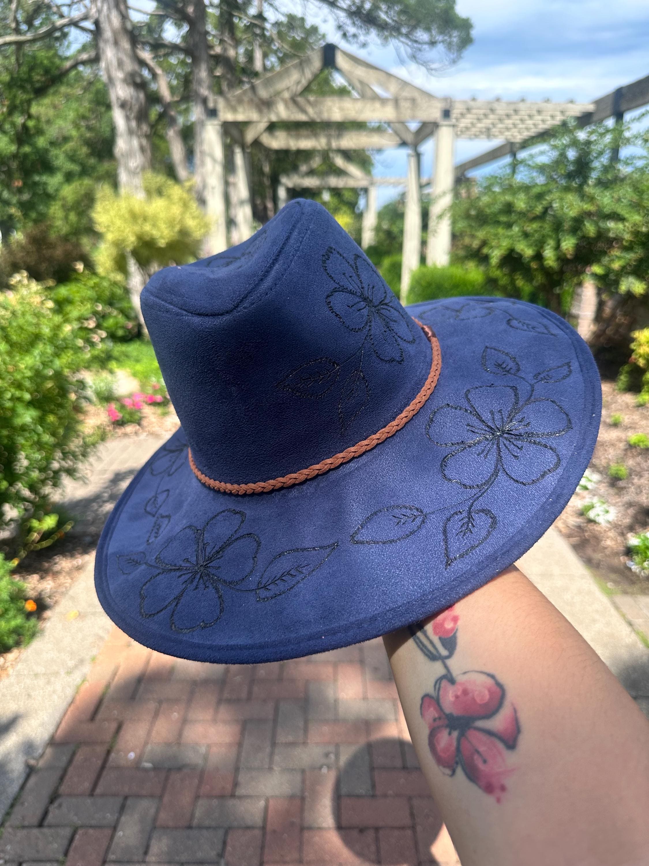 Corrals Designs Hats Handcrafted Sacred Heart Fedora ? Handcrafted Sacred Heart Cowgirl Hat – Felt Western Festival  main image 3