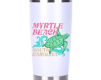 Myrtle Beach South Carolina Sea Turtle 20 oz Insulated Tumbler Travel Mug