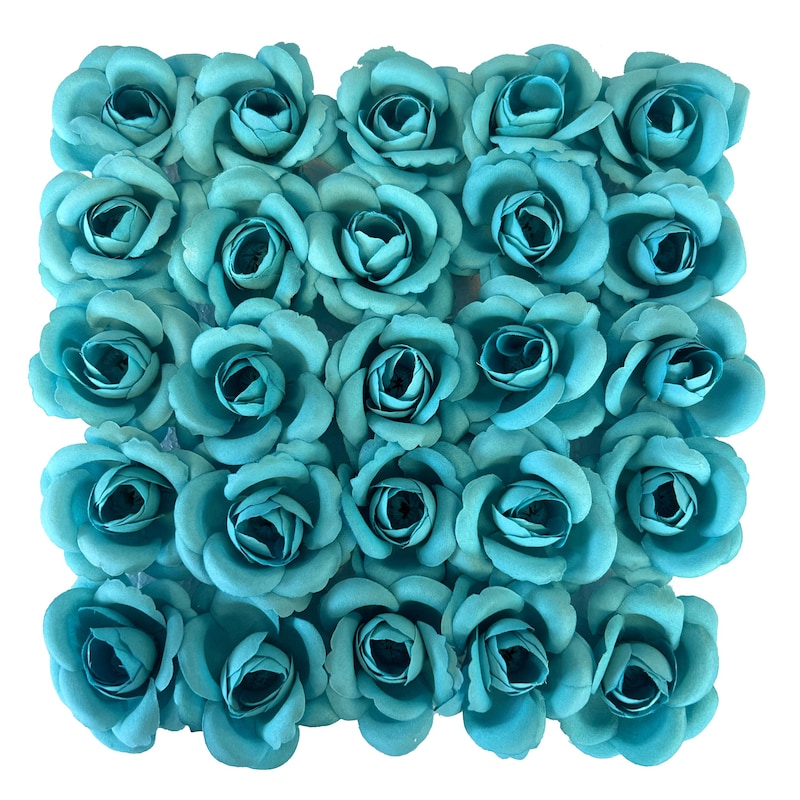 Teal Rose - Etsy