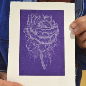 Pivoine violette édition numérotée