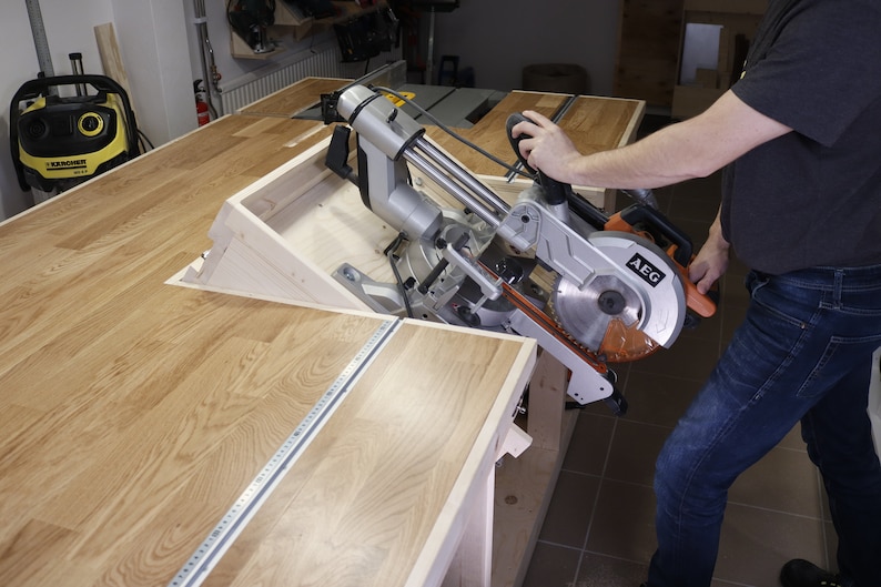 Miter Saw Fliptop Workbench With a Table Saw Plans Etsy Canada