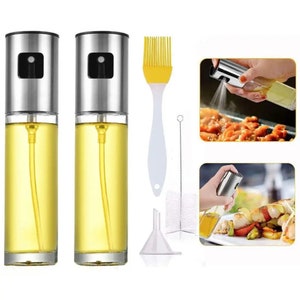 1pcs 500ml Oil Bottle Glass Olive Oil Dispenser Bottle Glass Cooking Oil  Vinegar Measuring Dispenser With Spout For Kitchen And Bbq