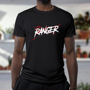 Shadowsteel Stalker- Heavy Metal TTRPG Ranger Class Unisex Softstyle T-Shirt