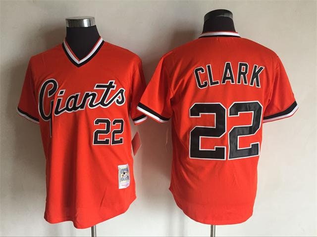 Men's San Francisco Giants Will Clark Nike Black Cooperstown Collection  Name & Number T-Shirt