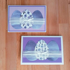 Osterkarten 2er-Set Grußkarten Ostern Ostereier