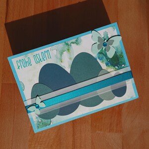 Osterkarte Postkarte Ostern Ostereier