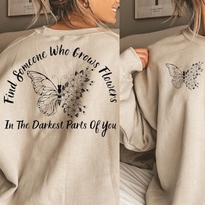 Zach Bryan trouver quelqu'un qui fait pousser des fleurs dans les parties les plus sombres de vous chemise Png Svg, American Heartbreak Tour Png Svg, chemise Zach Bryan