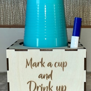 Mark your cup box holder / Solo Cup Holder / Party Cup Decor Holder