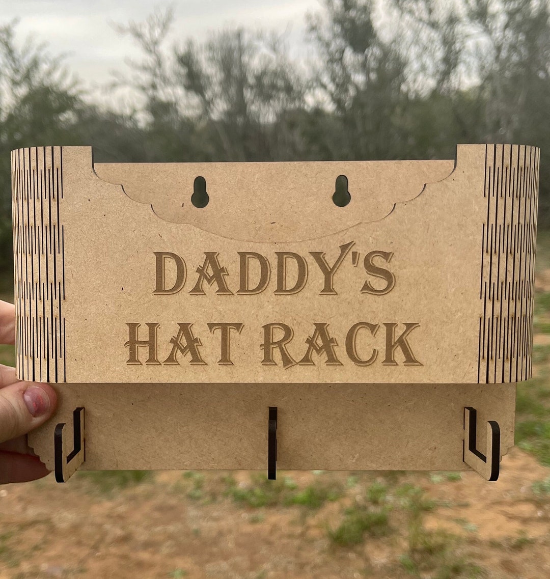 Daddys Hat Rack Holder / Fathers Day Gift - Etsy