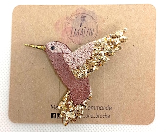 Hummingbird brooch