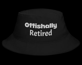 Offishally retired Summer fishing bucket hat