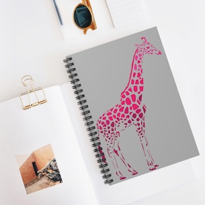Cuaderno espiral Jirafa colorida Cuaderno espiral perfecto para notas regalos papelería escolar