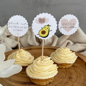 Beste Mama  - Cupcaketopper - Caketopper - Muffins - Geburtstag - Muttertag - Glück ist - Danke - Geschenk - Idee - Eltern - Familie
