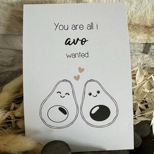 Karte Jahrestag Hochzeitstags all i avo wanted  Freundschaft Liebe Paare bessere Hälfte Lieblingsmensch du ich wir