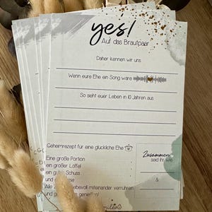 Gästebuchkarten Hochzeit neutral schlichtes Design Tippkarten Hochzeit Hochzeitsspiel Hochzeitsquiz Braut Bräutigam Brautpaar Trauzeugen Tag