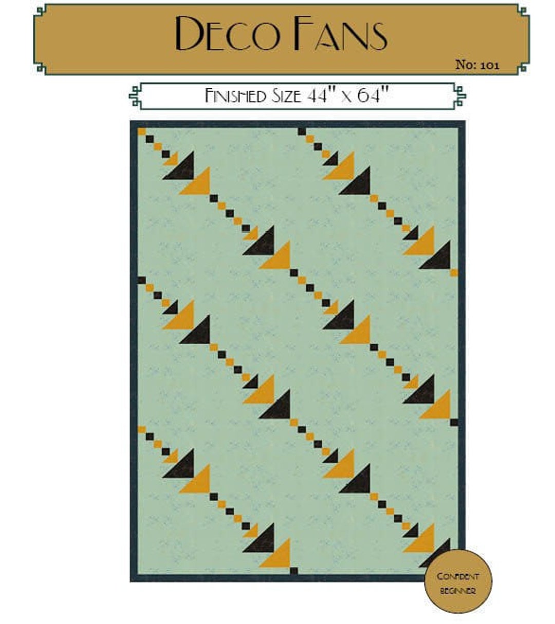 Deco Fans Quilt Pattern Etsy