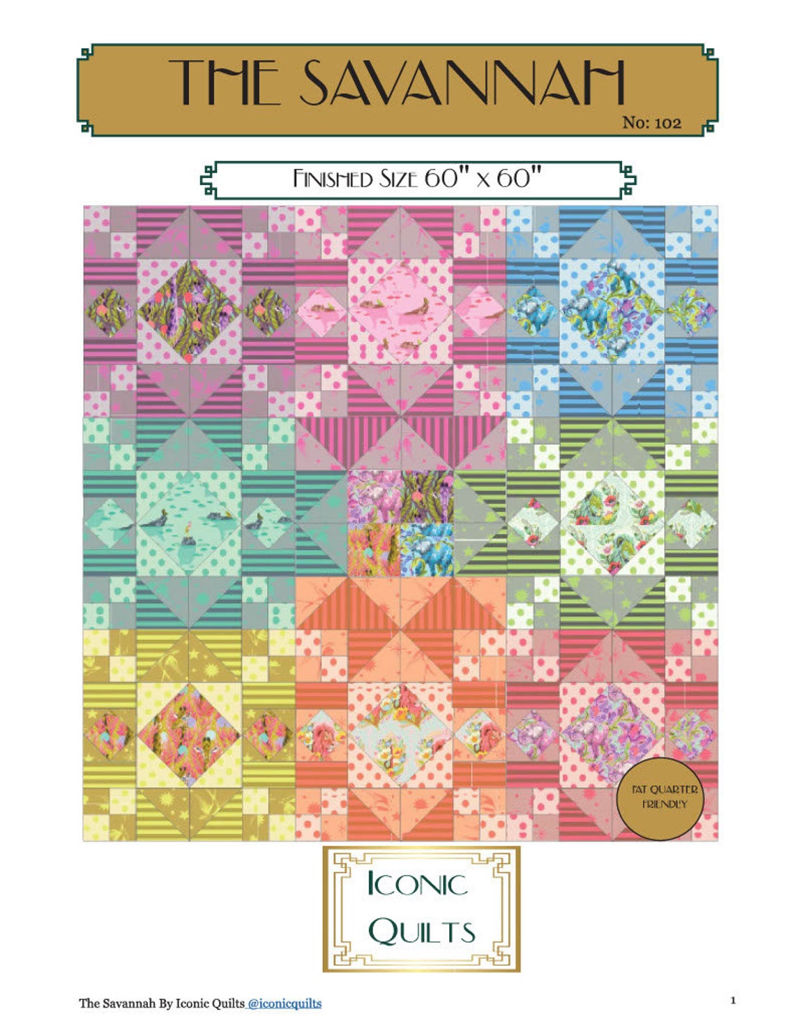 The Savannah Quilt Pattern - Etsy
