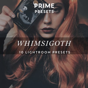 10 WHIMSIGOTH Lightroom Presets Dark Coquette Witchy Goth Grunge Moody Matte Dark Aeshtetic Preset Dark Feminine Fantasy Preset Lightroom