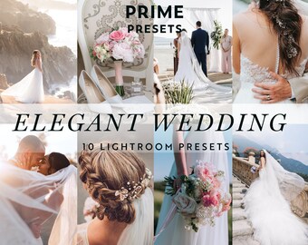 Elegant Wedding Lightroom Presets: Bright & Airy Mobile/Desktop
