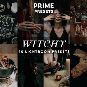 10 Witchy Lighroom Mobile & Desktop Presets Dark Aesthetic Filter Spooky Preset Halloween Aesthetic Goth Instagram Dark Mood Filter 90s Goth