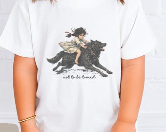 Not To Be Tamed Kids Feminist Top, Girl Power T-Shirt