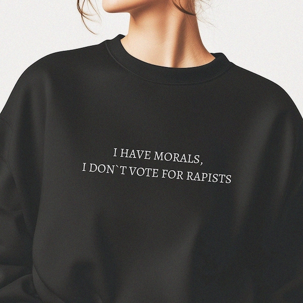 Sudadera "No voto por violadores": ropa de protesta contra Trump