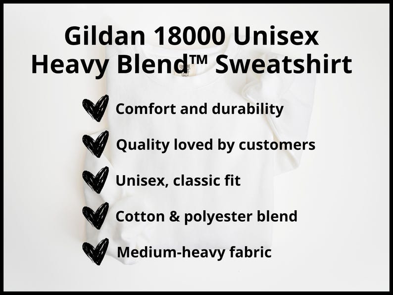 details for Gildan 18000 Unisex Sweatshirt